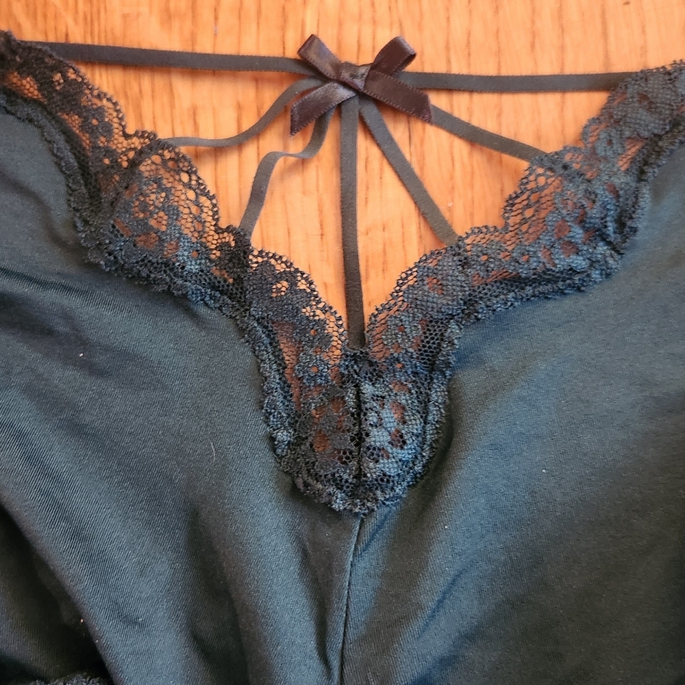 Cacique Forest Green Lace Boost Balconette Bra with Matching Strappy Hipsters - Picture 11 of 11